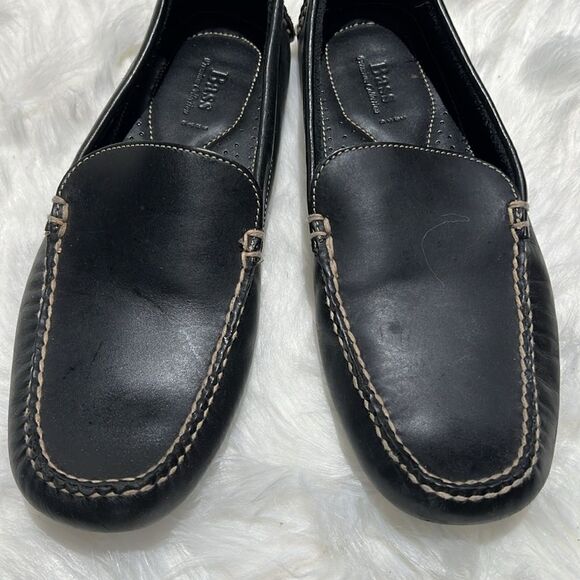 Black leather Bass driving shoes‎ Size 10M.  B80 main image 6